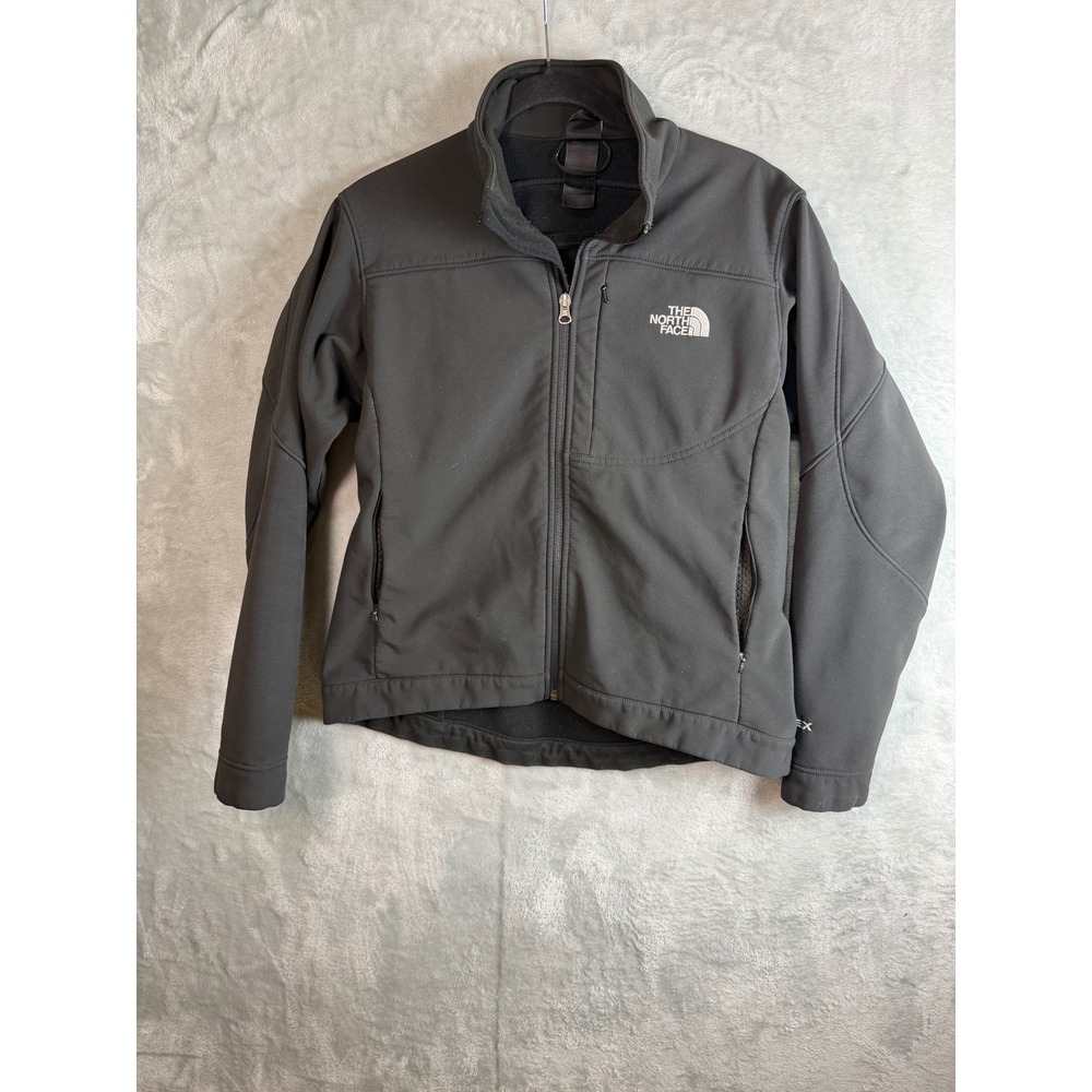 THE NORTH FACE Apex Bionic Jacket Womens Small Black Softshell 21x24 Flaws